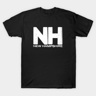 NH New Hampshire State Vintage Typography T-Shirt